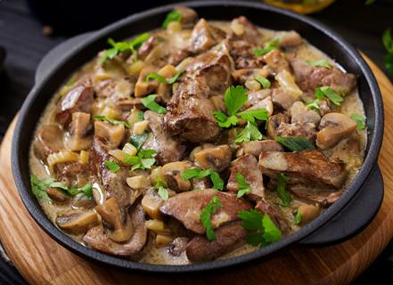 Печень с луком